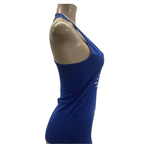 Next Level Size Small Fitted Blue Racerback Tank Top. New without Tag - Picture 2 of 4